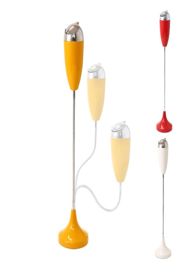 Japard Outdoor Ashtray with Lid - Adjustable Smoking Stand for Outside Patio with Shaft Funny Design Indoor Cigarette Ash Tray Butt Disposal Windproof Gift Men (Yellow, 5.9x5.9x29.5) - Image 1